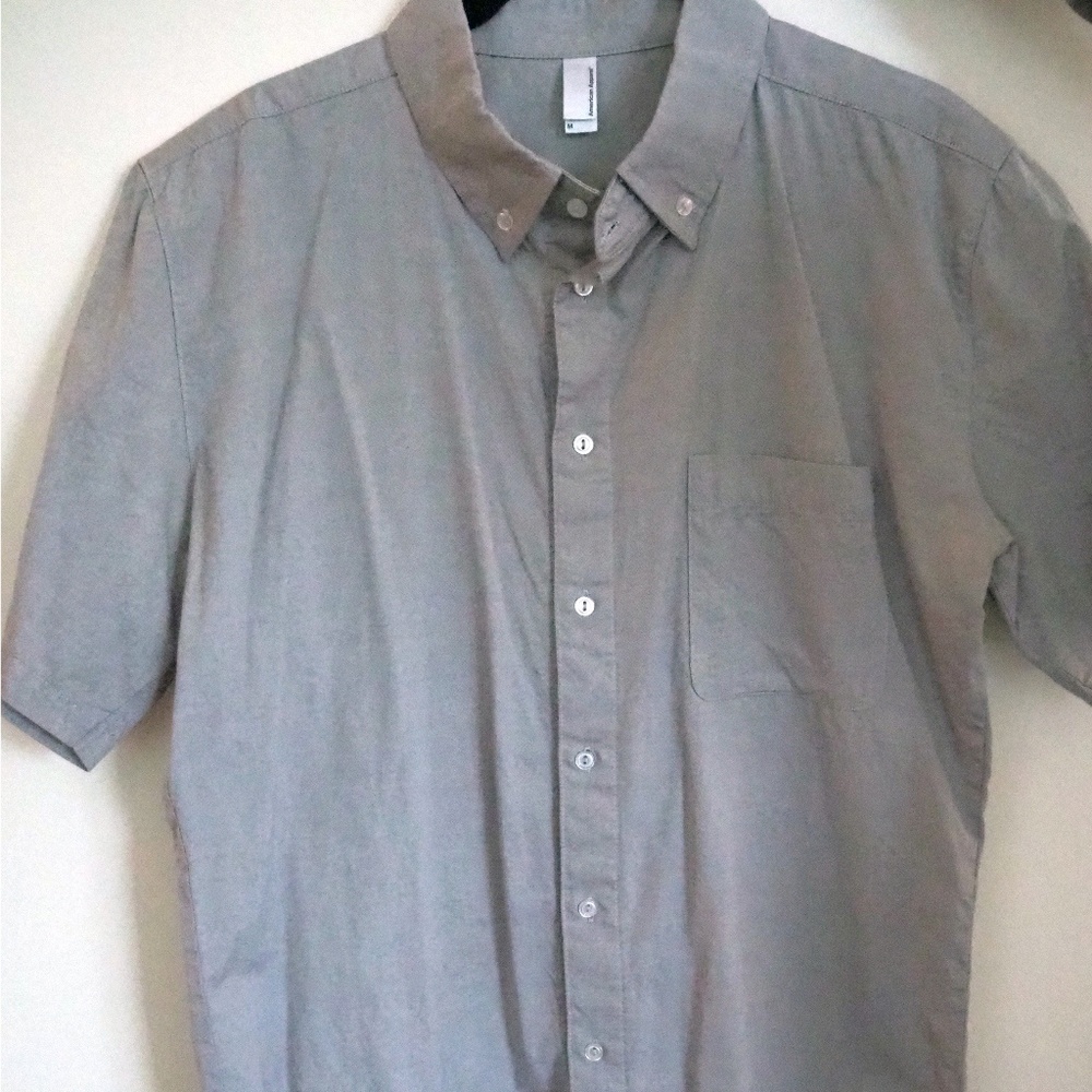 American Apparel Short Sleeve Button Down w Pocket